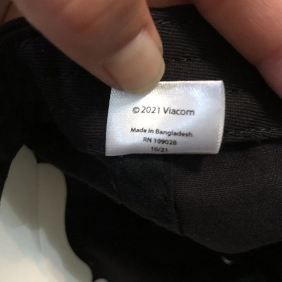 Rugrats Black Adjustable Strap Dad Hat Nickelodeon OSFM Concept One NWT - Picture 7 of 7